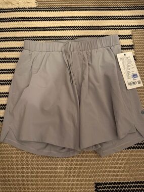 Light Gray Lululemon Shorts with Drawstring